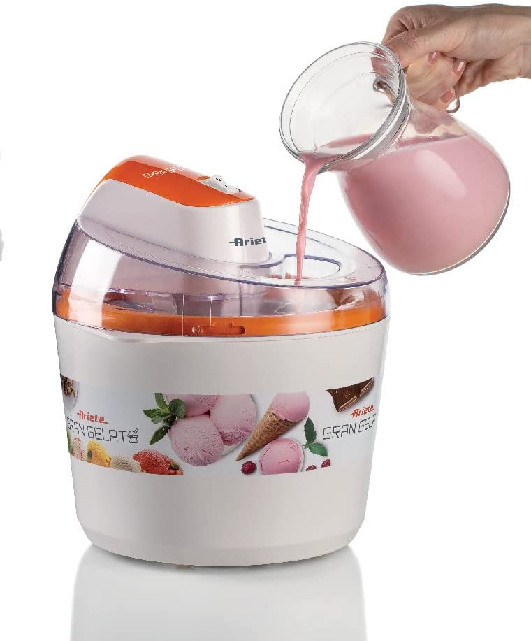 Ariete 642 Ice Cream Maker for Large Ice Cream, Stainless Steel, 1.5 Litres, 49.00
