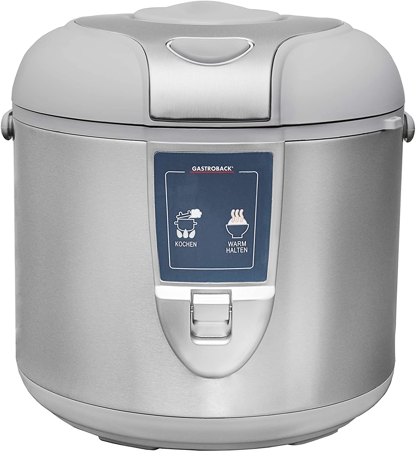 Gastroback 42518 Design Rice Cooker Pro, Automatic Shut-Off, Keep Warm Function, 5 Litres, Non-Stick, 700 Watt, Stainless Steel, 5 Litres