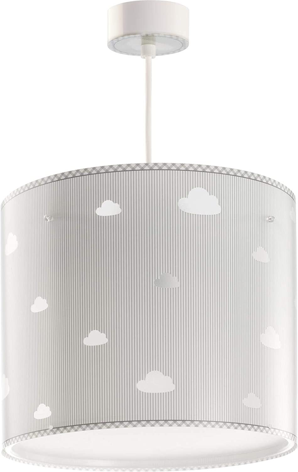 Dalber 62012E A++ To C Sweet Dreams Cloud Pendant Lamp, Plastic, E27, Grey,