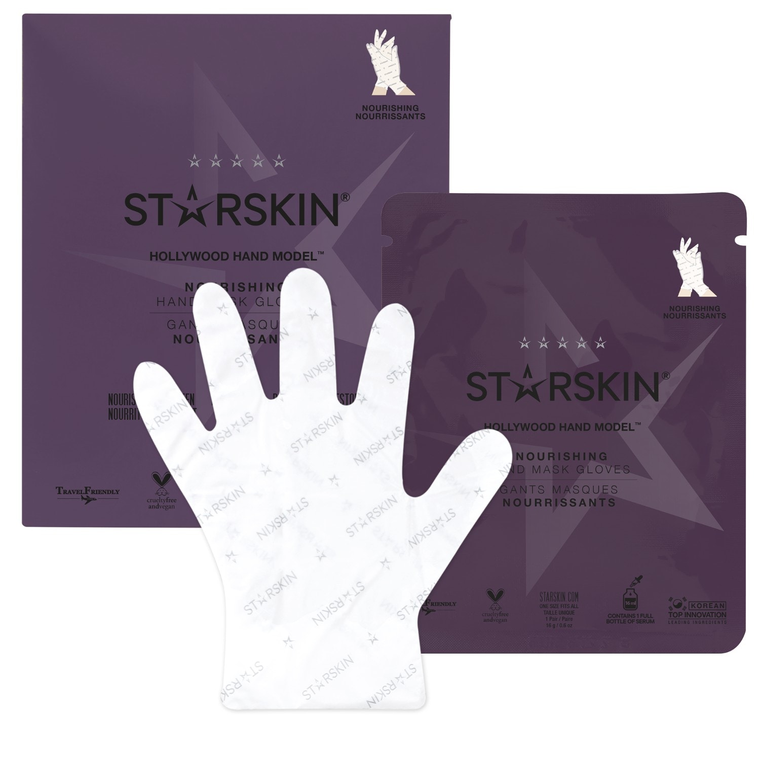 STARSKIN Hollywood Hand Model™ Nourishing Double-Layer Hand Mask Gloves