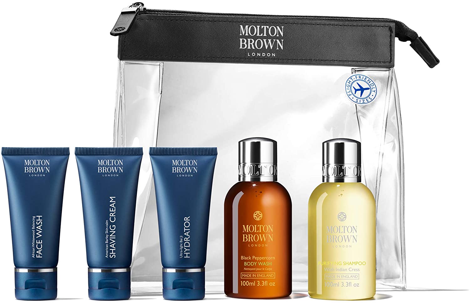 Molton Brown Body Care Set For Men S Travel Luxuries 5-Piece Set