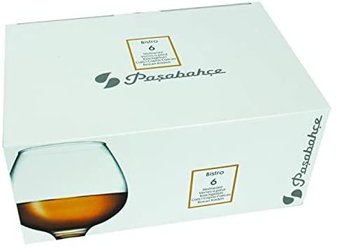 Pasabahce Finish Off/Set of 2 Brandy Glasses Set of 6 Brandy Glass Cognac Glasses 398cc.