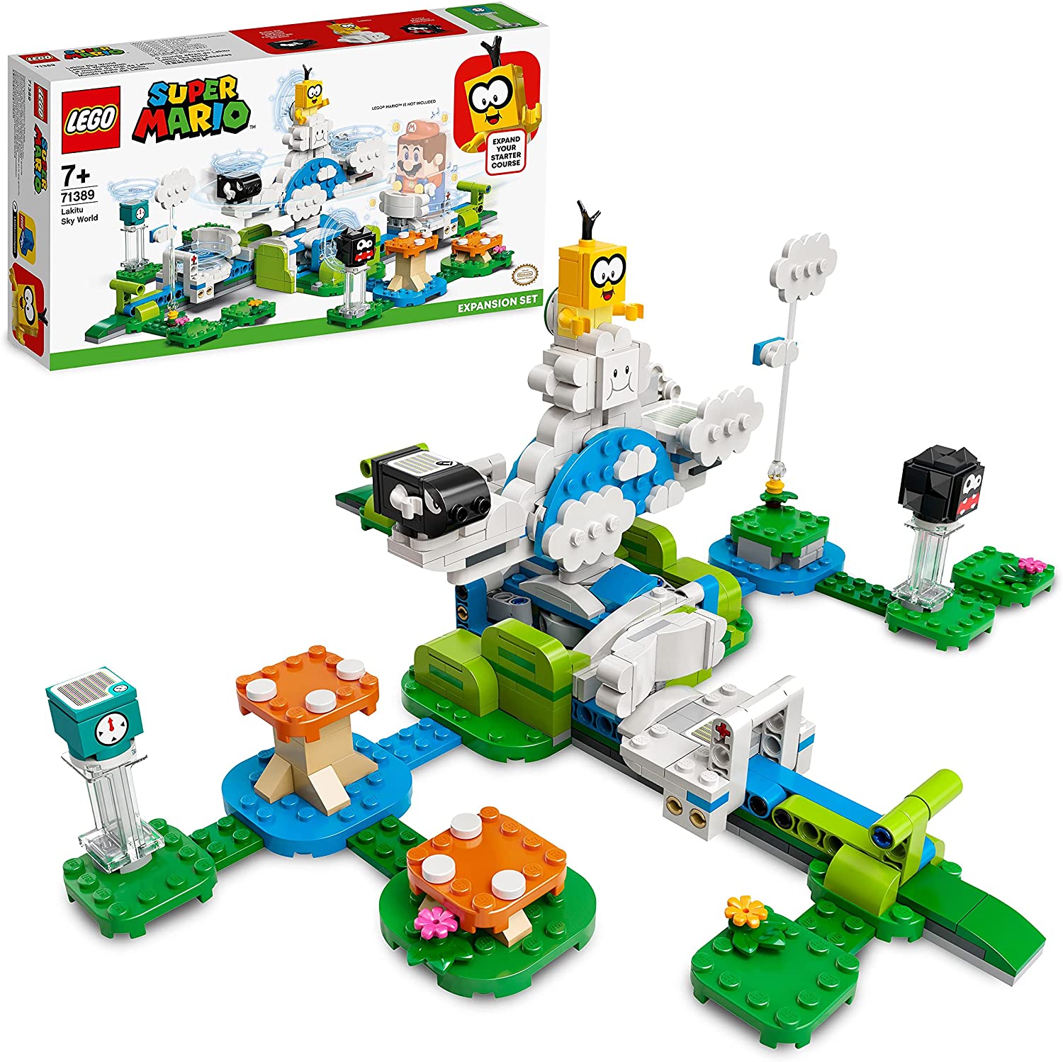 LEGO 71389 Super Mario Lakitus Clouds World - Expansion Set, Buildable Kids