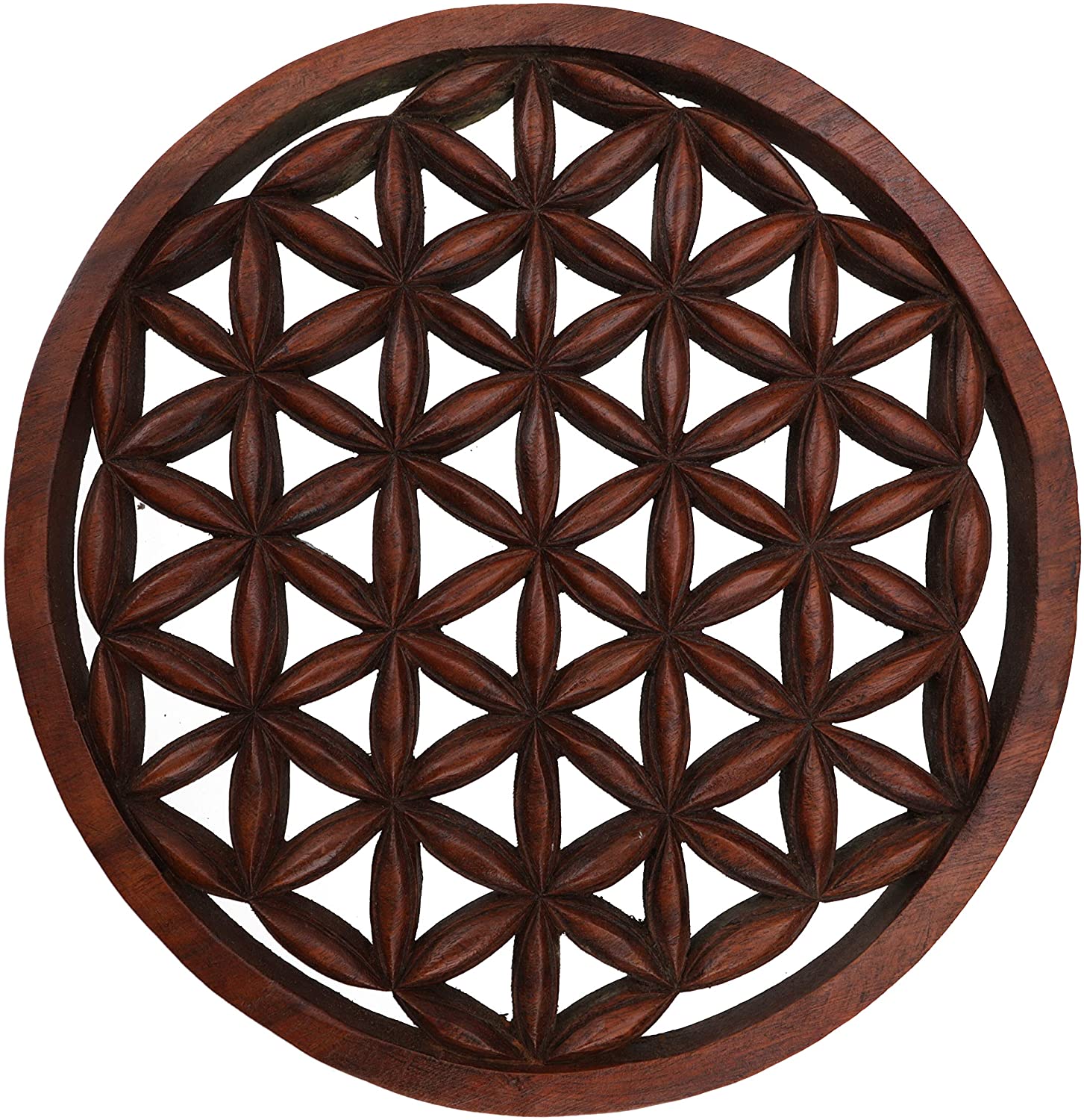 Carved Wall Mural Set – Flower of Life/Sculpture and Decorative Objects