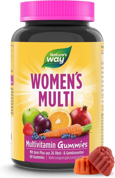 Vitamins for Women Multivitamin Gummy Bears - A-Z Vitamins for Women High Dose - with Folic Acid + Vitamin A C E + B Complex + Biotin as well as Iodine + Zinc - Vegetarian Vitamin Gummies - Pack of 60