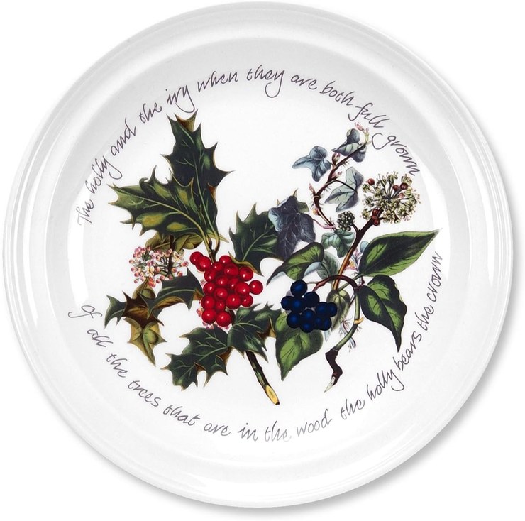 Portmeirion The Holly and the Ivy Side Plates 8" - Set of 6
