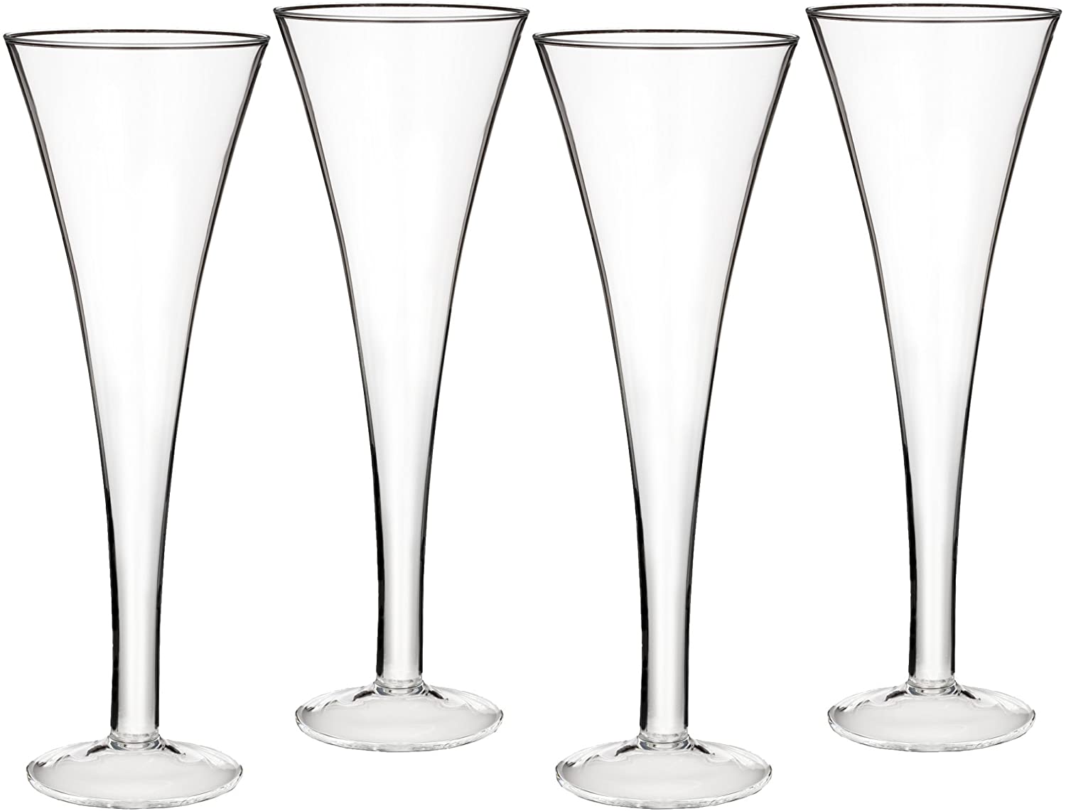 4 x Vintage Classic Trumpet Flute 200ml