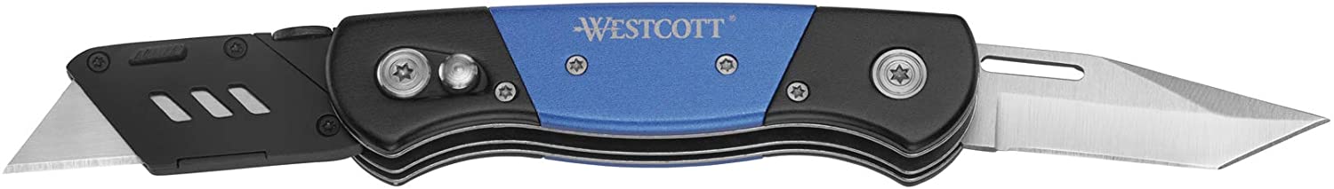 Westcott E-84033 00 Multitool Cutter Utility Knife Blue/Black