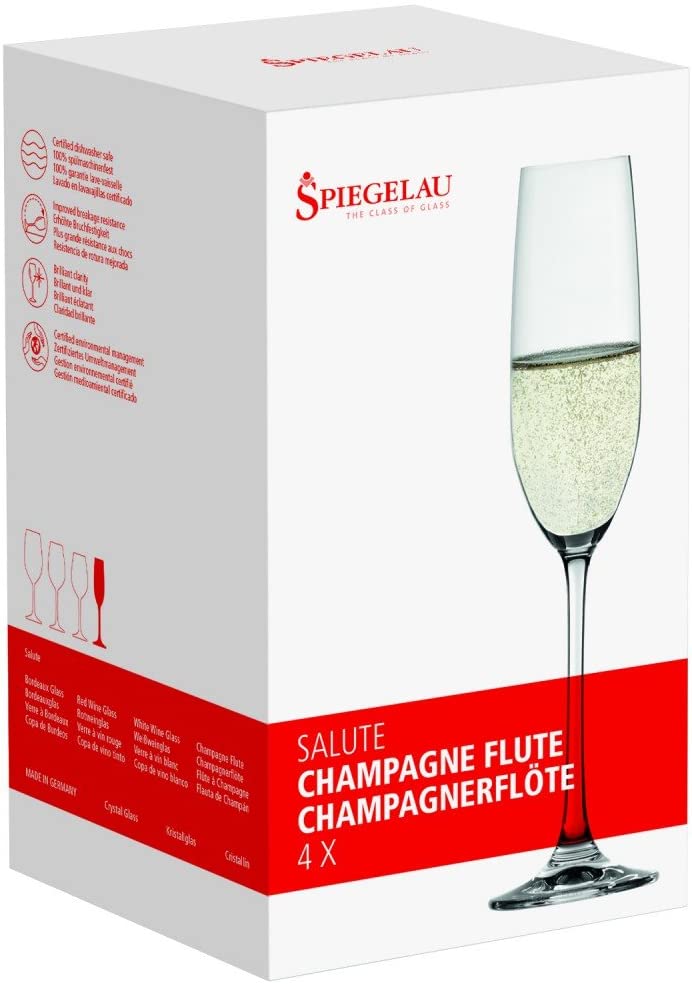 Spiegelau & Nachtmann – Salute \"Champagne Flute 4 \'Champagne Glasses (4720175)