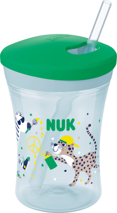 NUK Bottle Evolution Action Cup, green, 230ml, 1 pc