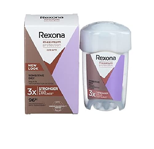 6 x Rexona Deodorant Cream Stick Women Maximum Protection Sensitive Dry 45 ml