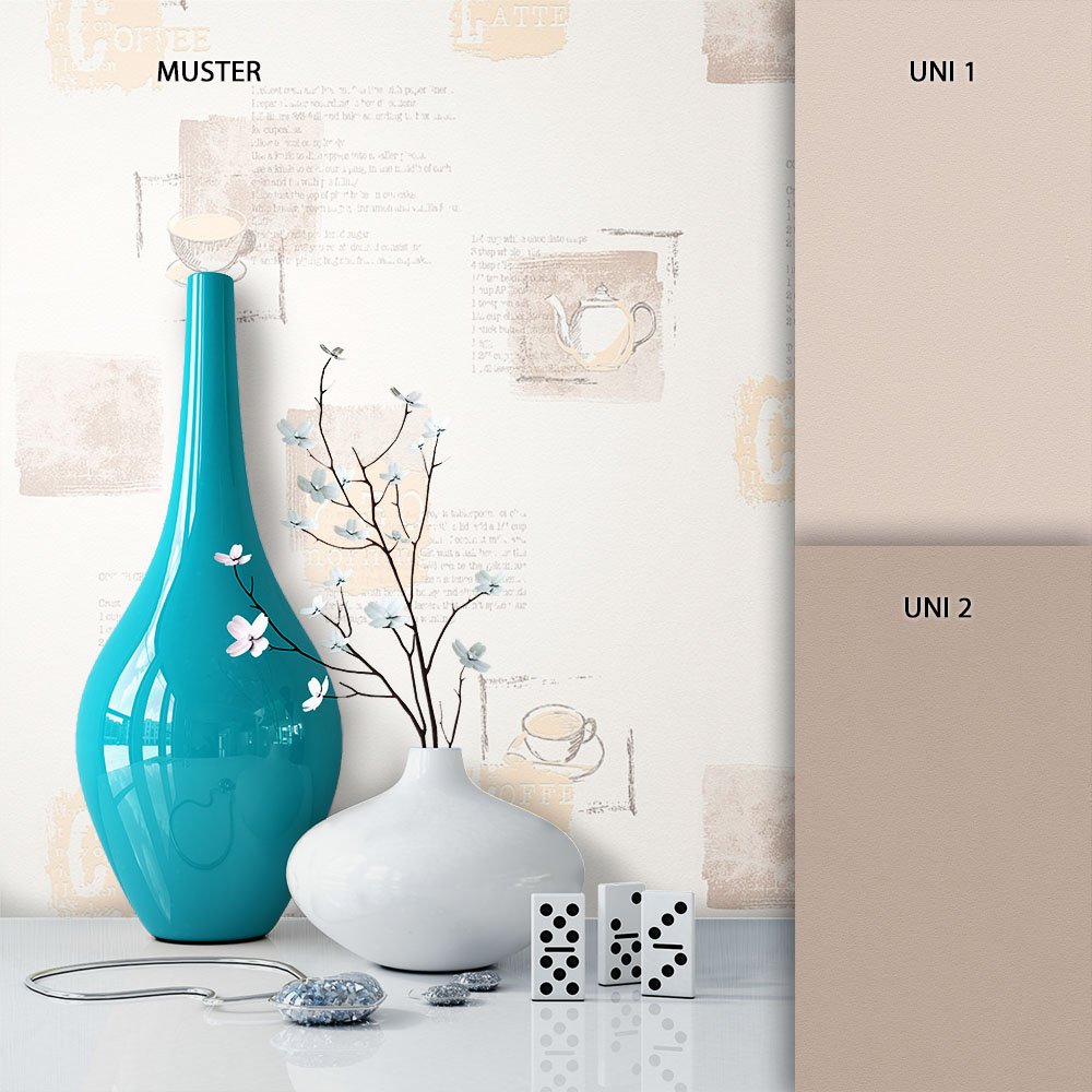 Newroom Non-Woven Wallpaper Beige/Brown/Cream Natural Fun Modern And Elegan