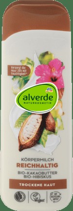 Body milk rich with organic cocoa butter & organic Hibiscus, 250 ml