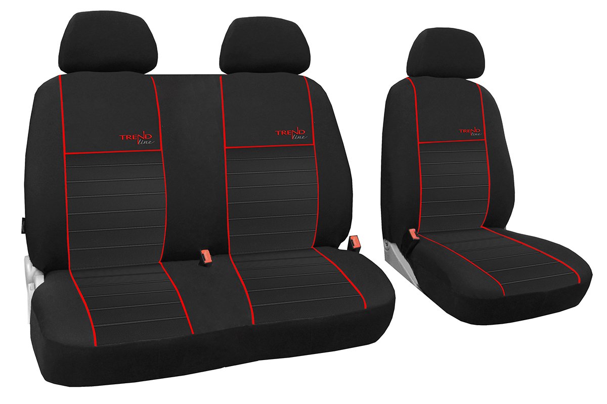 Trend Line Bus Covers 1 and 2 for Peugeot Boxer Up To 2013 Special Price.. Includes 6 Colours Other Offers. (Red)