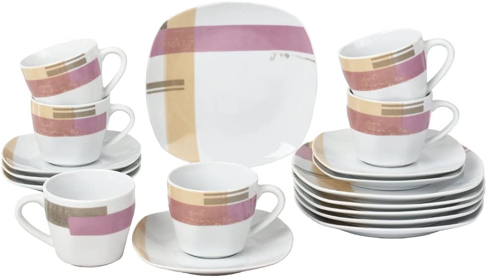 Retsch Arzberg 505610181 \'Como\' Coffee Service 18 Pieces (1 Set)