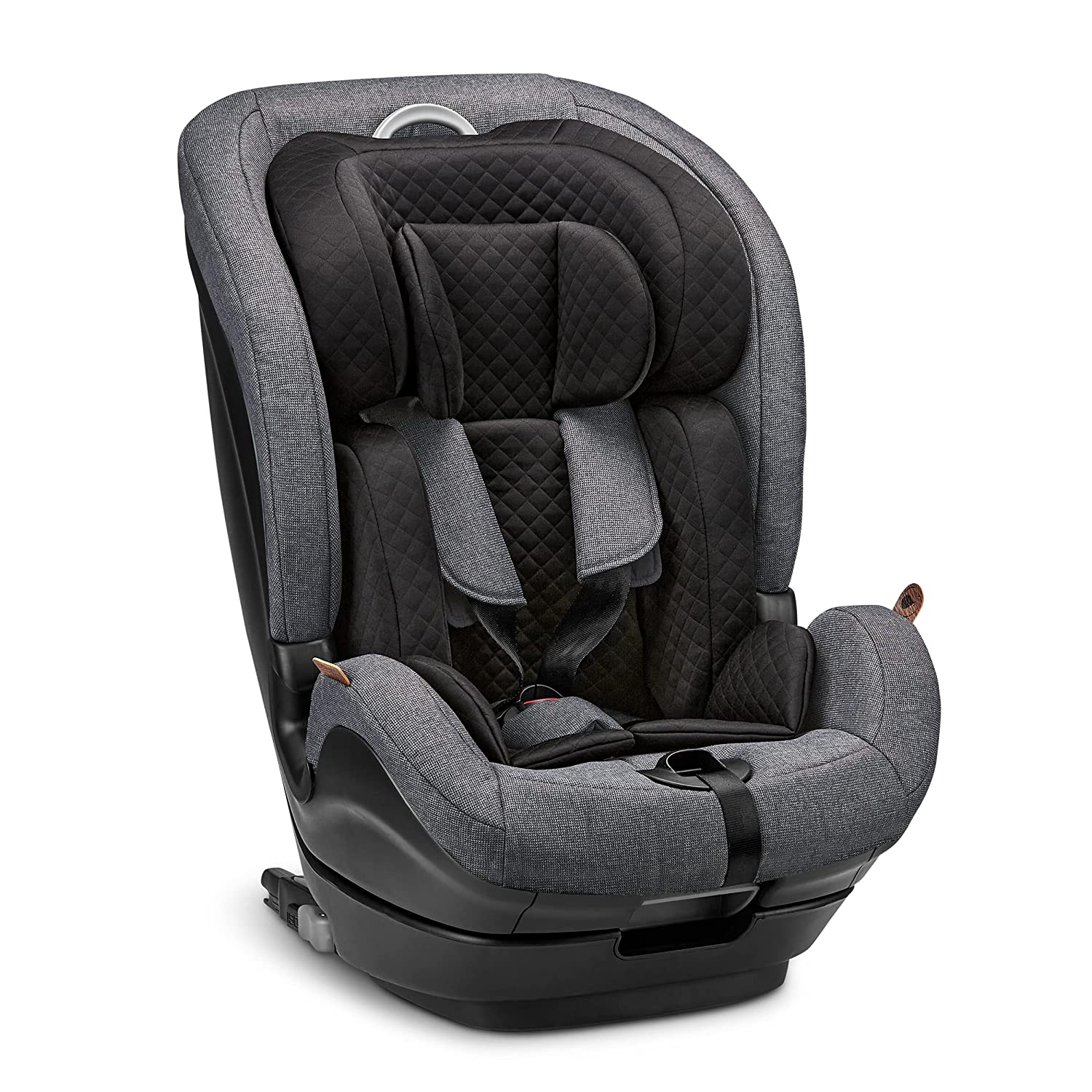 ABC Design Aspen i-Size Diamond Edition Child Car Seat for Children with 76-150 cm (from 15 months to 12 years) Isofix Attachment Secure Side Impact Protection Colour: Asphalt