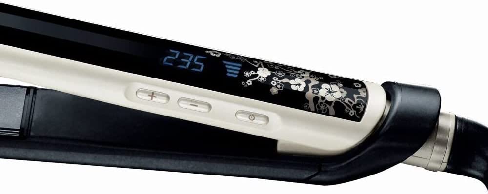 Remington Pearl straightener test winner (high-quality ceramic coating with real pearls for even heat distribution) LCD display, 150-235 ° C, hair straightener S9500