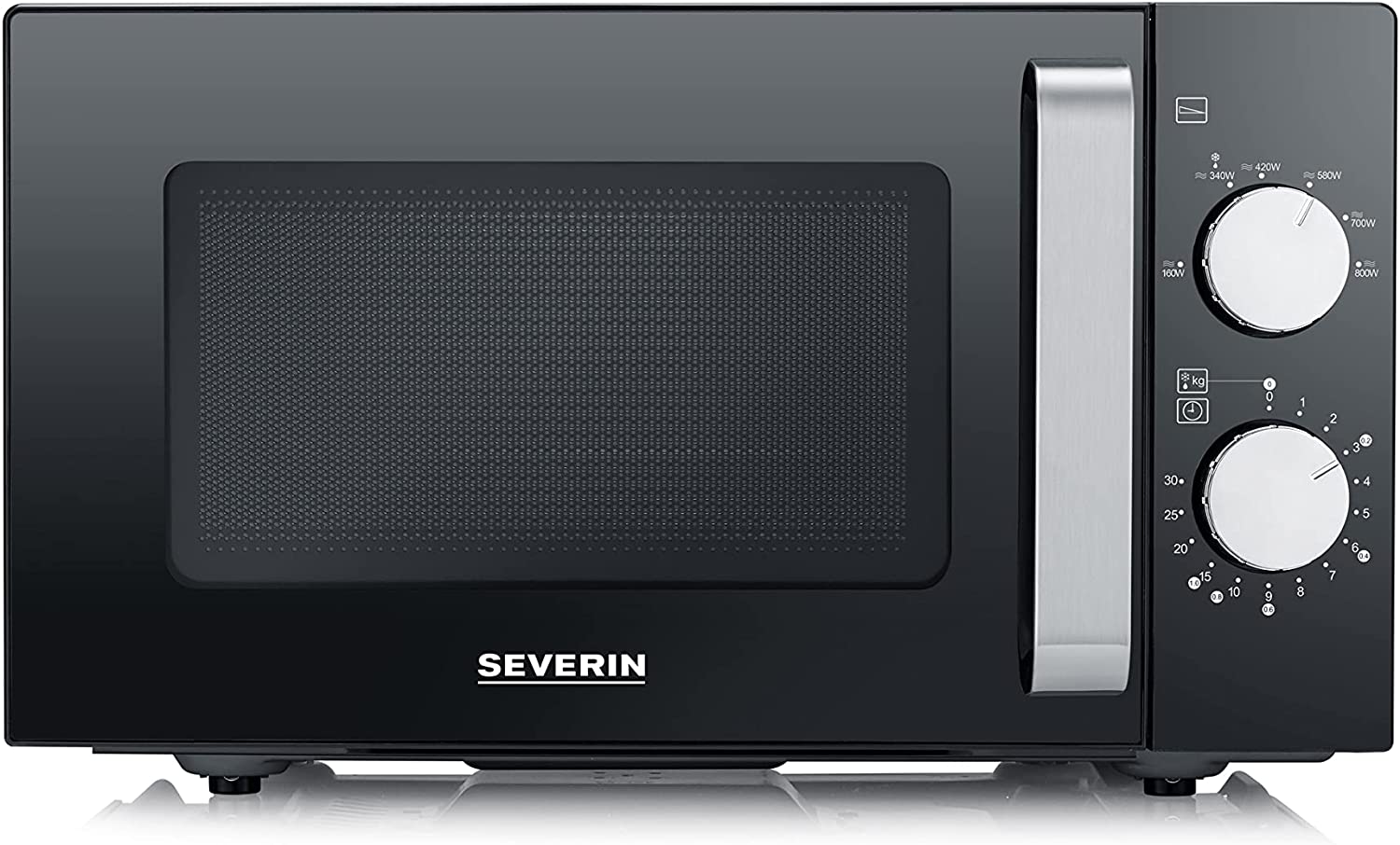 SEVERIN MW 7761 Microwave with Ceramic Base, Microwave Device for Defrostin