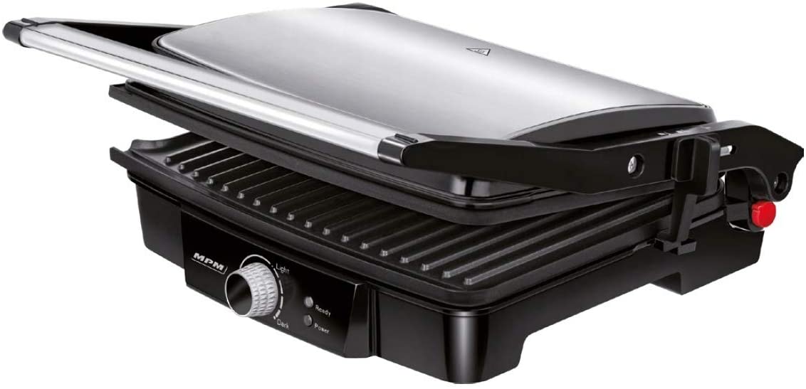 MPM MGR-09M Electric Grill, Black/Stainless Steel