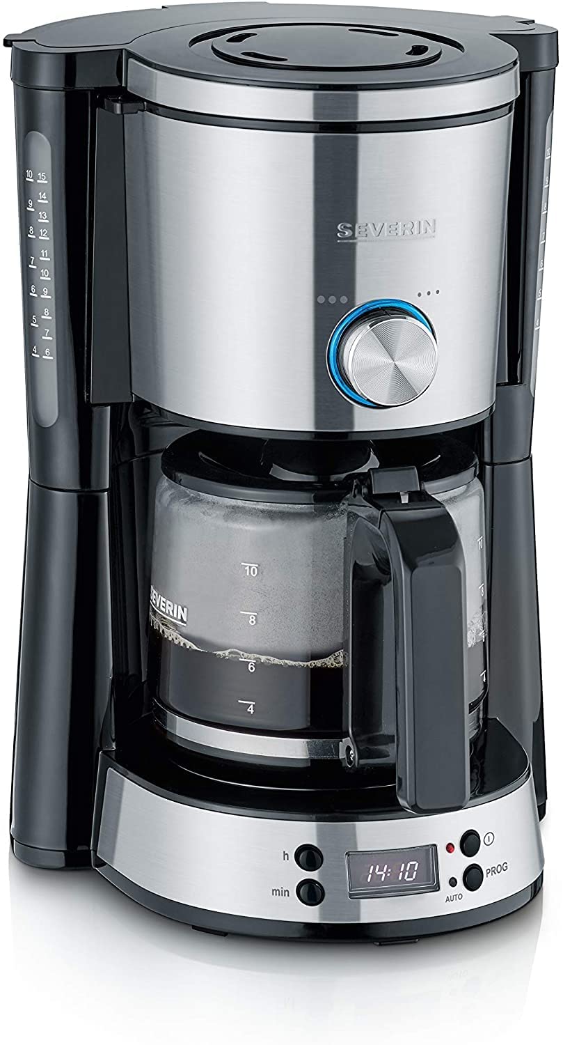 SEVERIN Coffee Machine with Timer \"Type Switch\", Approx. 1000 W, up to 10