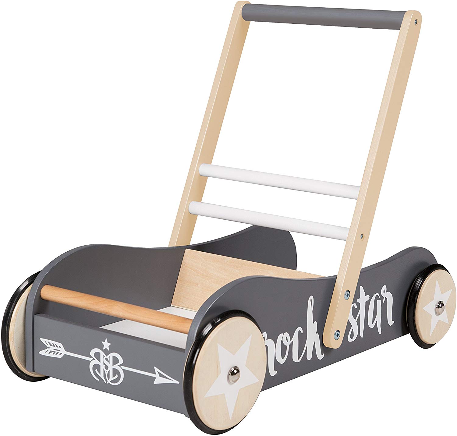 Roba Wooden Walker With Brake Available In Various Designs