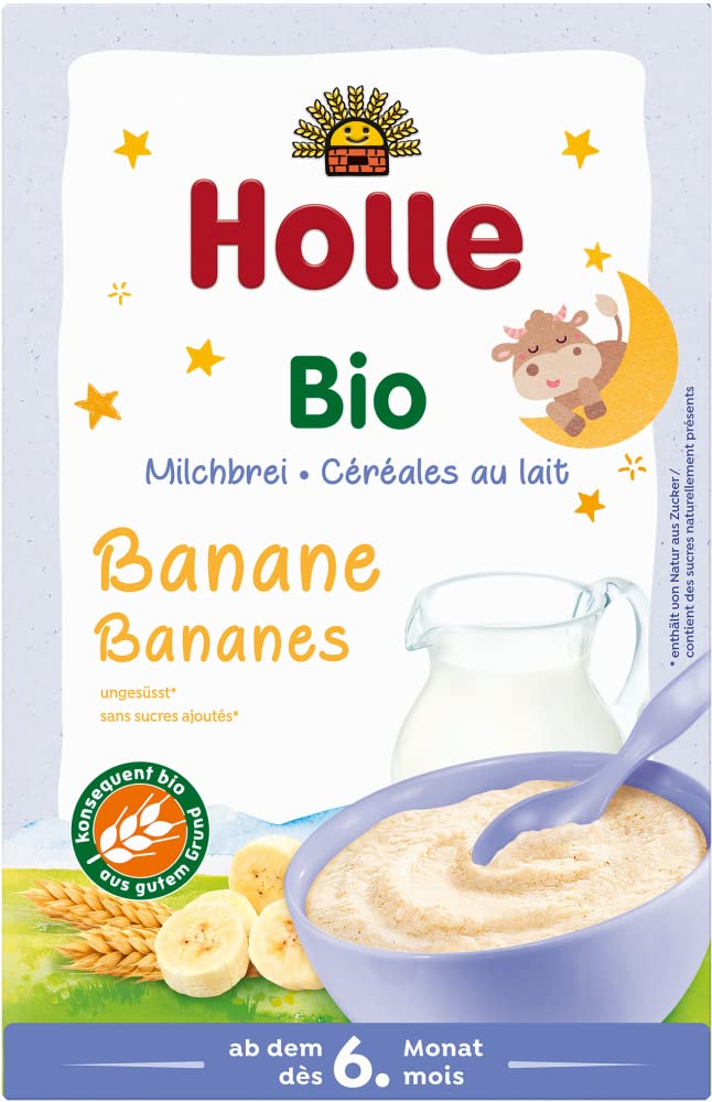 Holle Bio-Milchbrei Banane (6 x 250 gr)