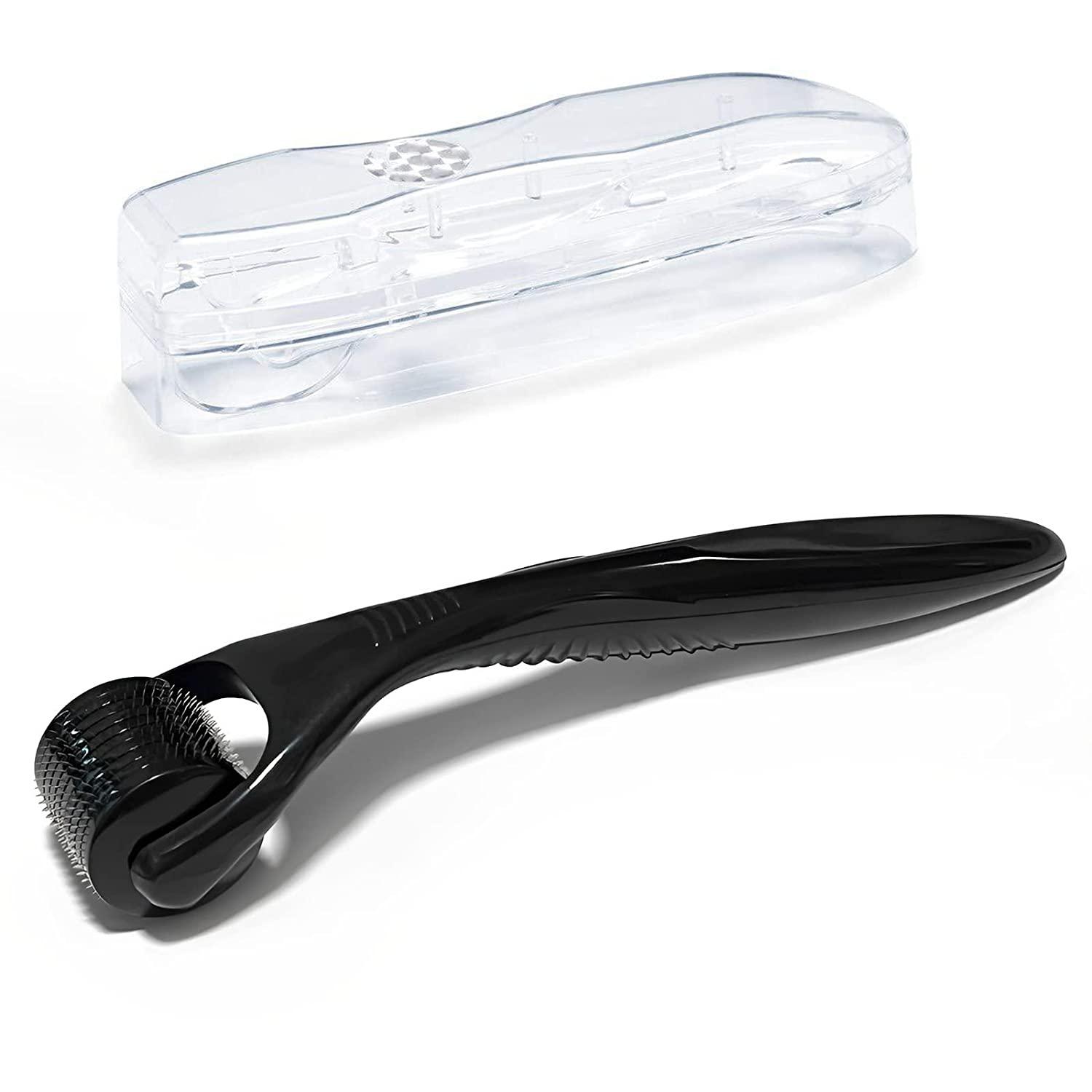 Lacymc Derma Roller 0.75 mm, Microneedling Roller 540 for Skin and Hair Care, for Face and Body, 0.75 mm Derma Roller HomeCare Set