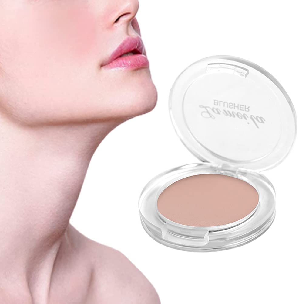 RALMALL 1 x Peach Rouge Palette Face Pigment Cheek Blush Powder Long Lasting Waterproof Face Blush Makeup for Women & Girls