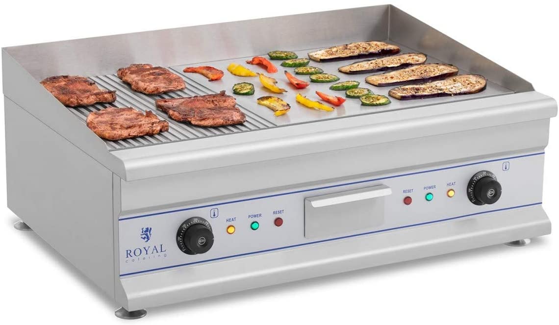 Royal Catering - RCG 75 - Electric Griddle - Smooth - 75 cm