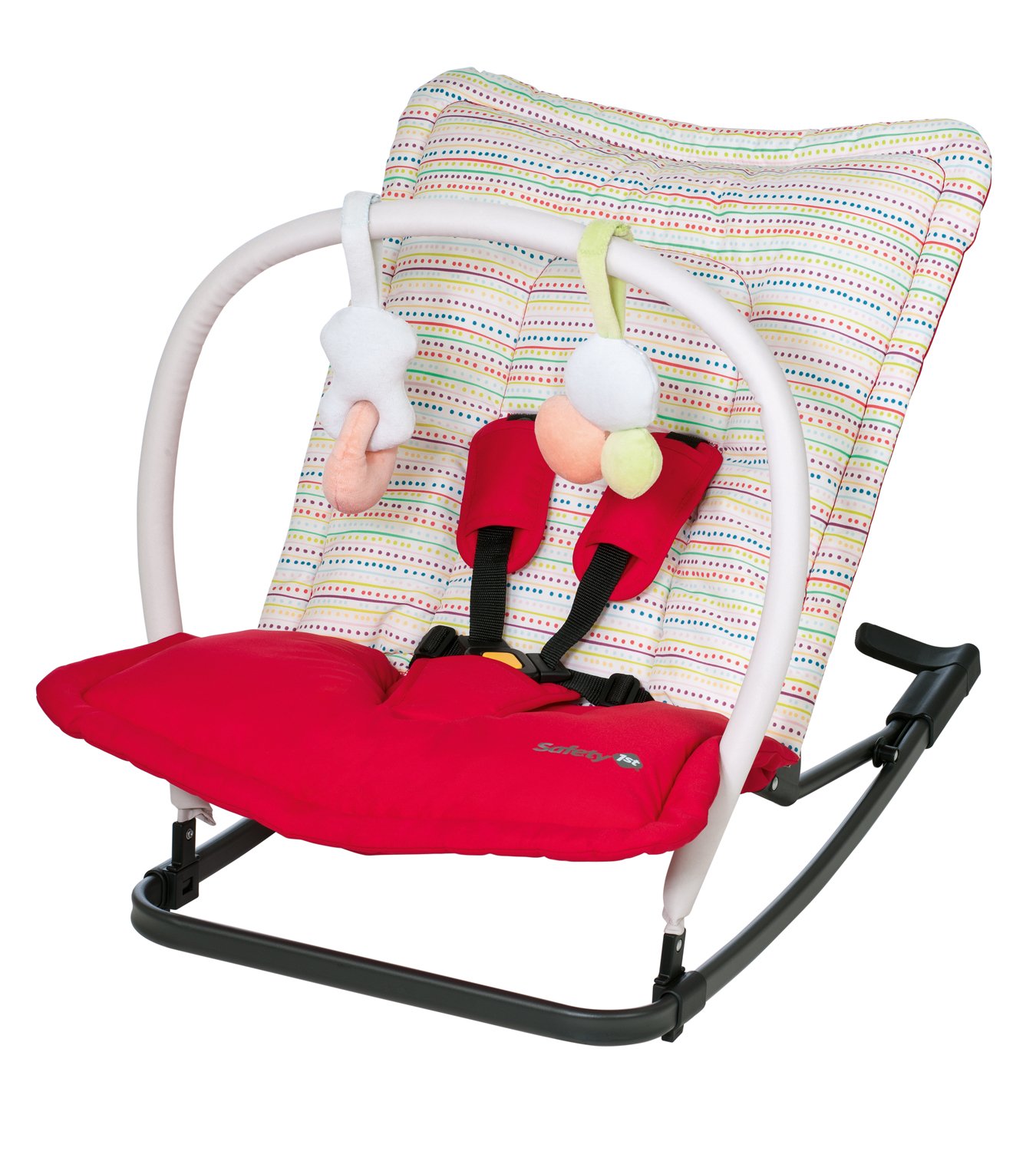 Safety 1st Mellow Cosy and Comfortable Baby Rocker, from Newborn to 9 kg red