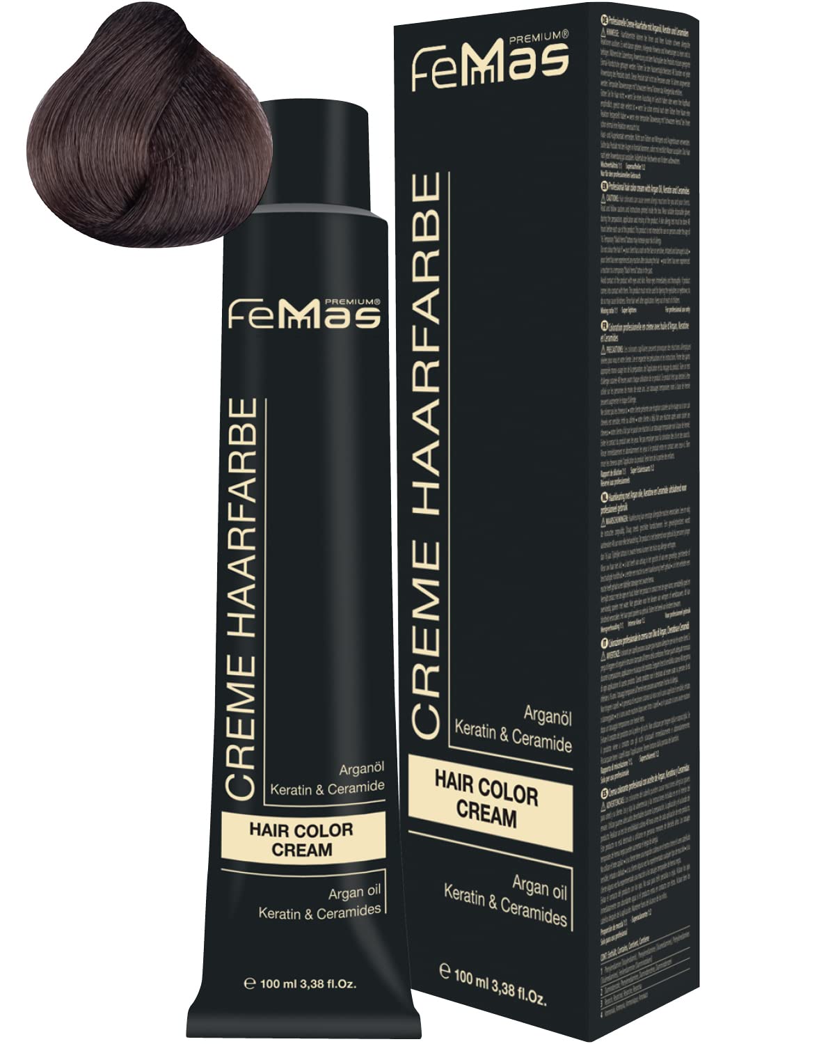 Femmas Hair Colour Cream 100 ml Hair Colour (Light Brown Intensive 5.0), 5.0 ‎light