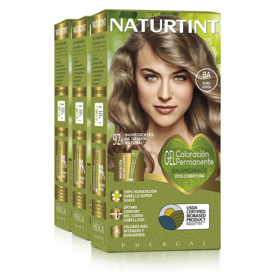 Naturtint Hair color without ammonia, with a high percentage of natural ingredients, 170 ml (x3)