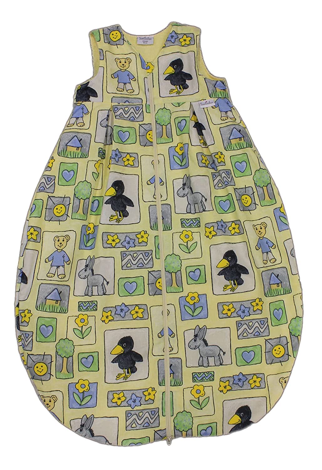 Tavolinchen 35/430-0-130 Terry Cloth Sleeping Bag 130 cm Raven Yellow