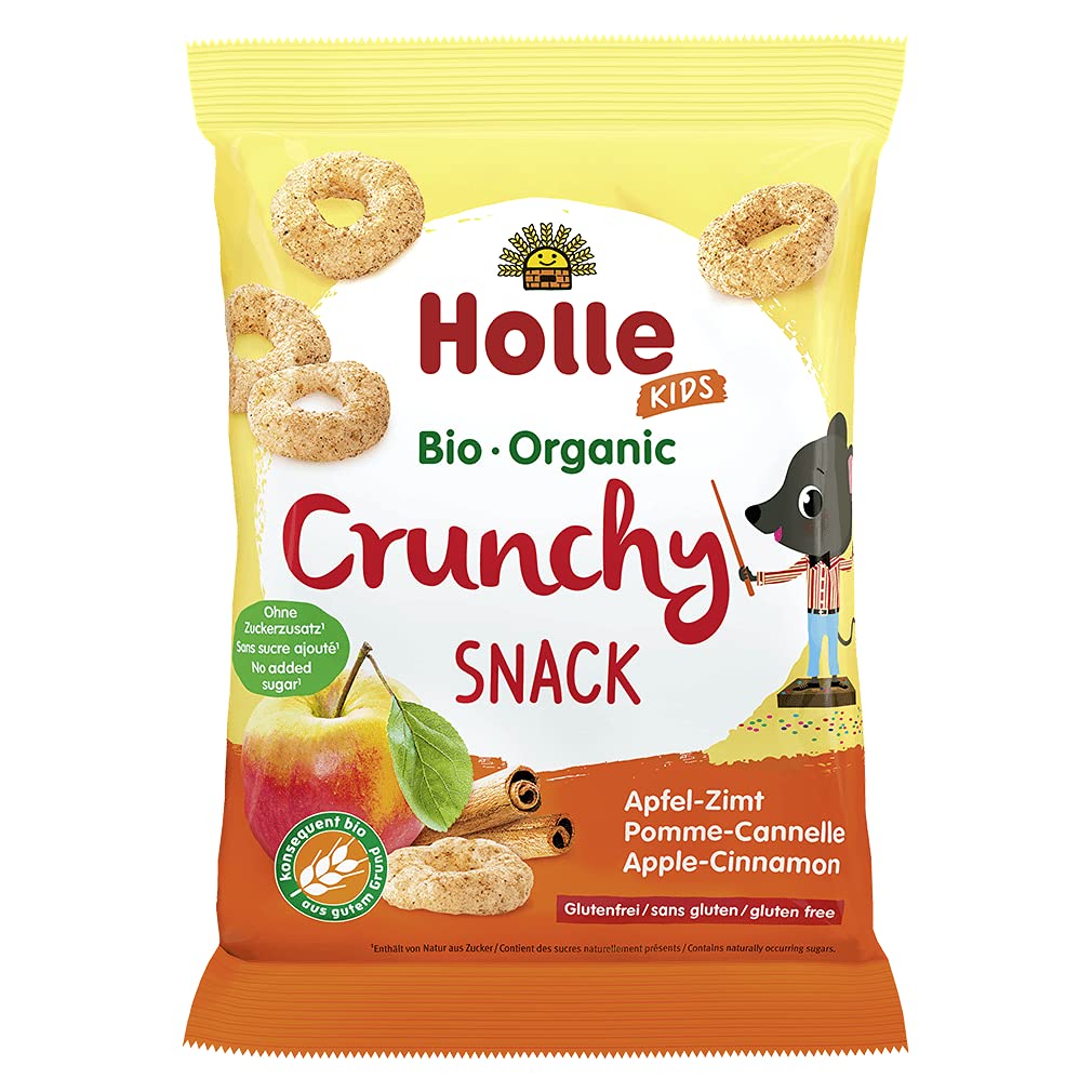 Holle Crunchy Snack Apfel Zimt 1er Pack (1 x 25 g)
