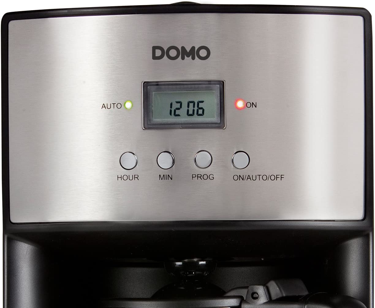 Domo DO473K Coffee Machine Stainless Steel with Timer