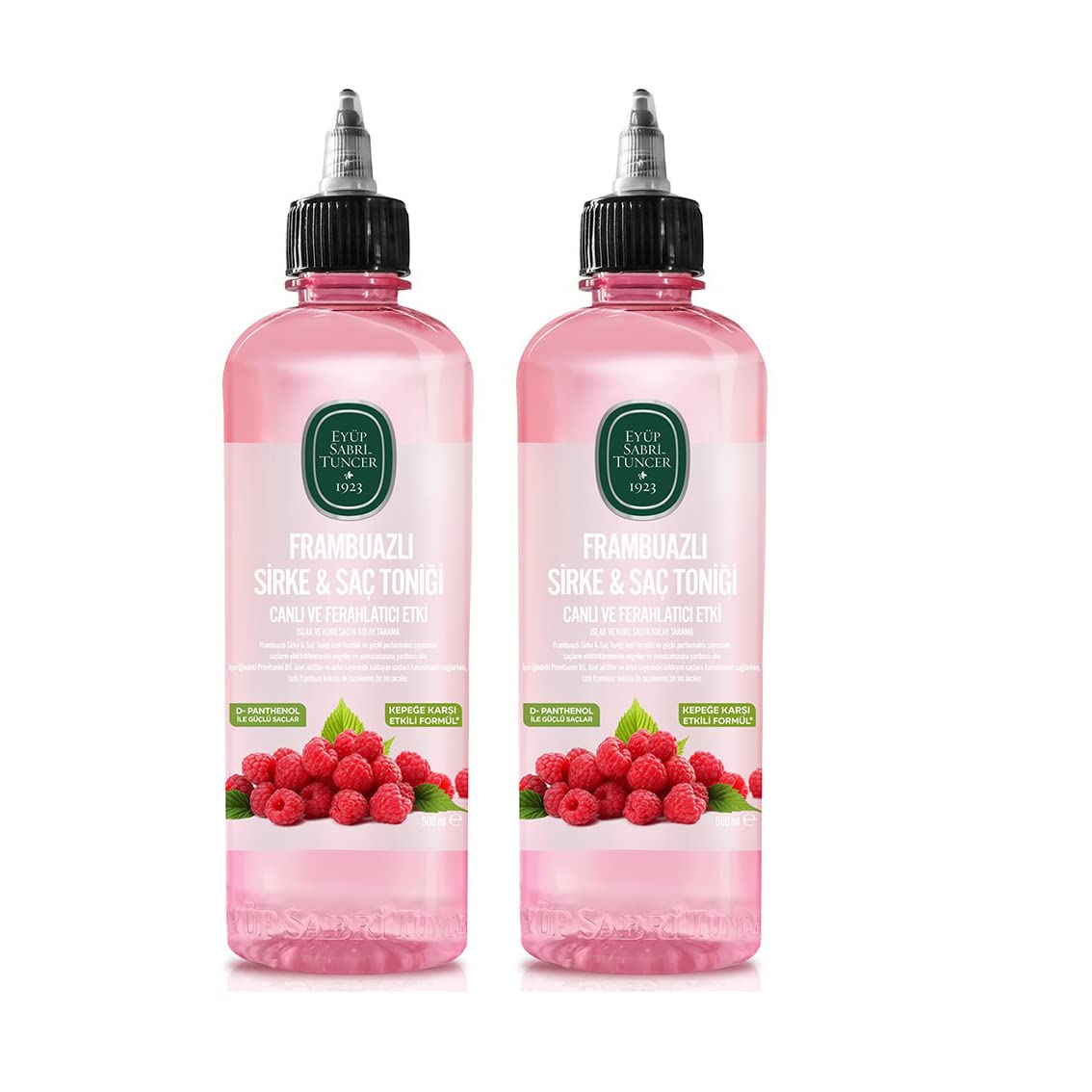 EYÜP SABRİ TUNCER Eyüp Sabri Tuncer Raspberry Vinegar & Hair Tonic 500 ml (2 Bottles), ‎pink