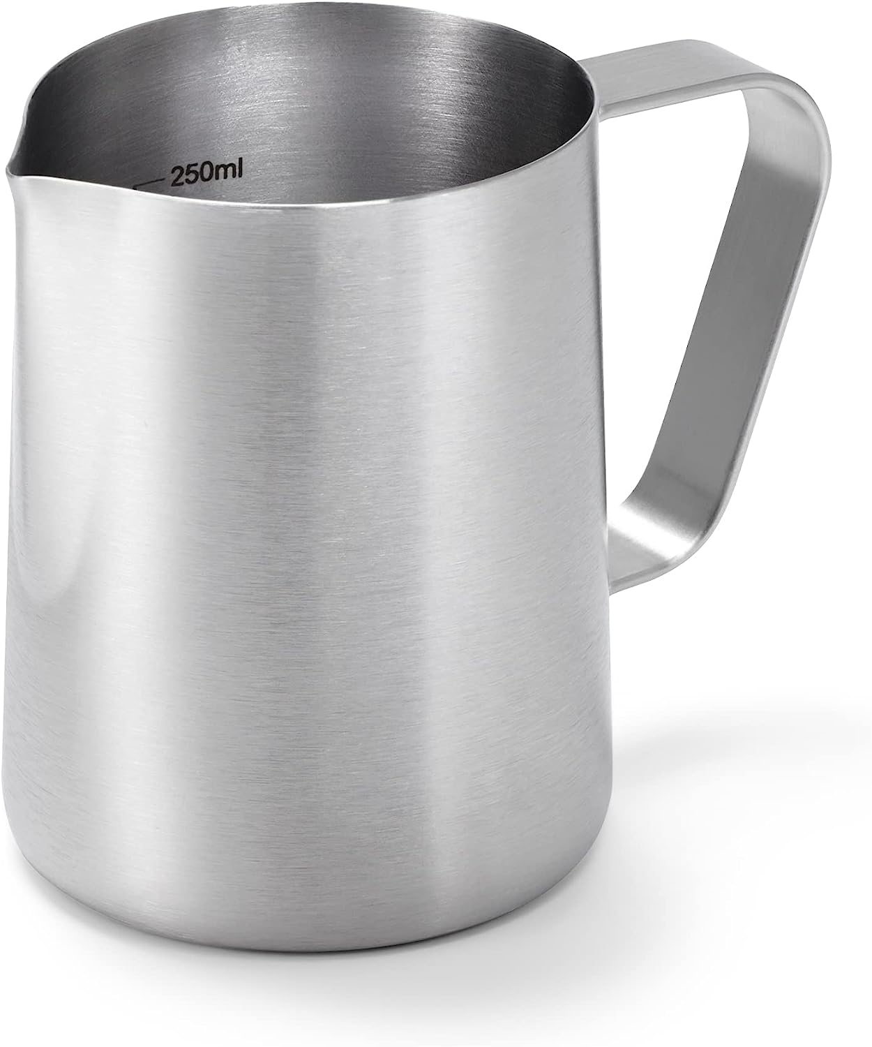 Tchibo Milk Jug for Preparing Milk Specialities Search as Latte Macchiato or Cappuccino, 300 ml, with internal scale, Stainless Steel