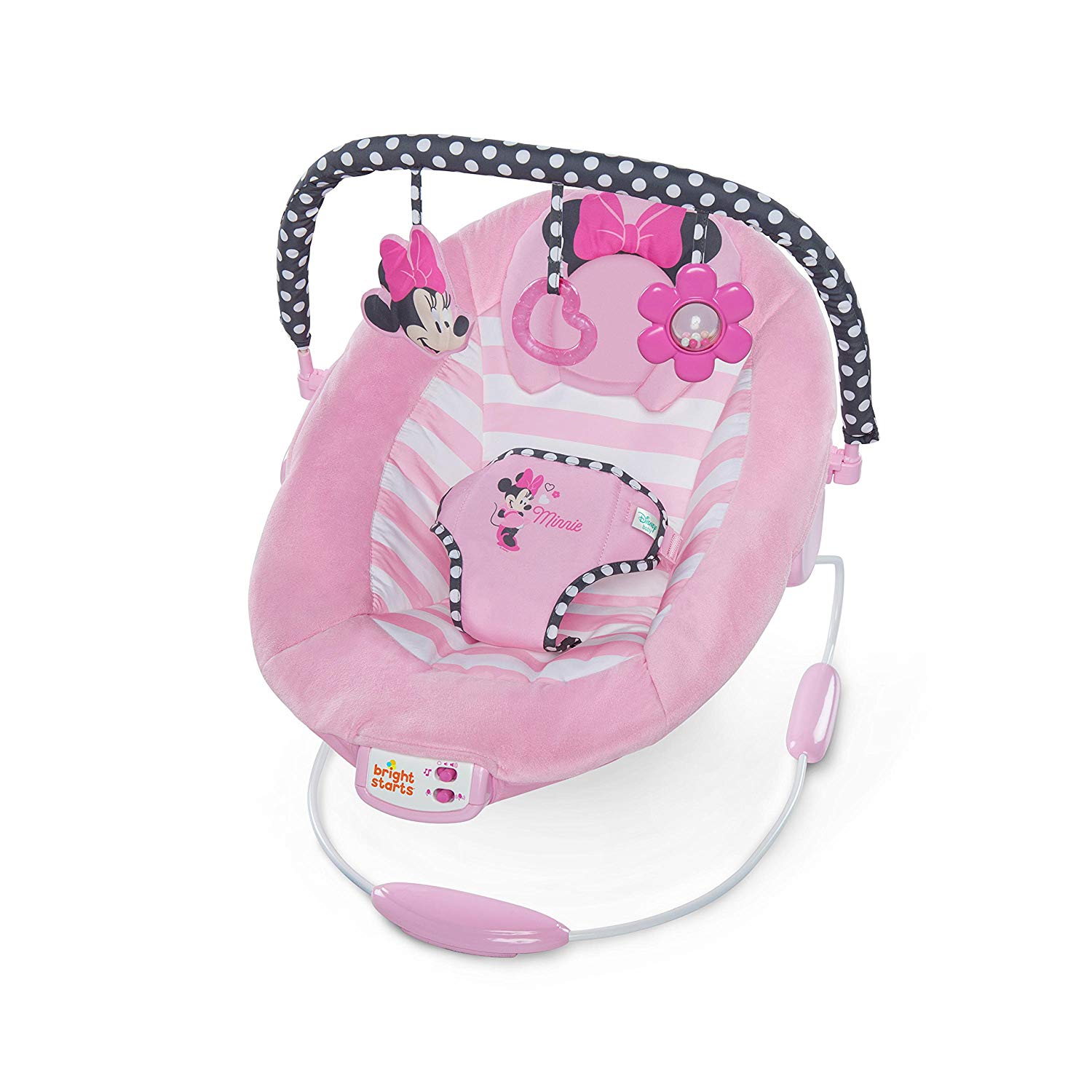 Disney Baby, Minnie Mouse Blushing Bows Rocker with Melodies, Volume Controls, Vibrations and Auto Off Function