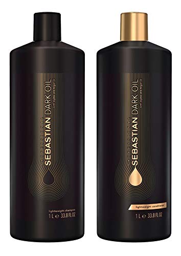Sebastain Dark Oil Sebastian Professional Dark Oil Lightweight Shampoo 1000 ml und Conditioner 1000 ml