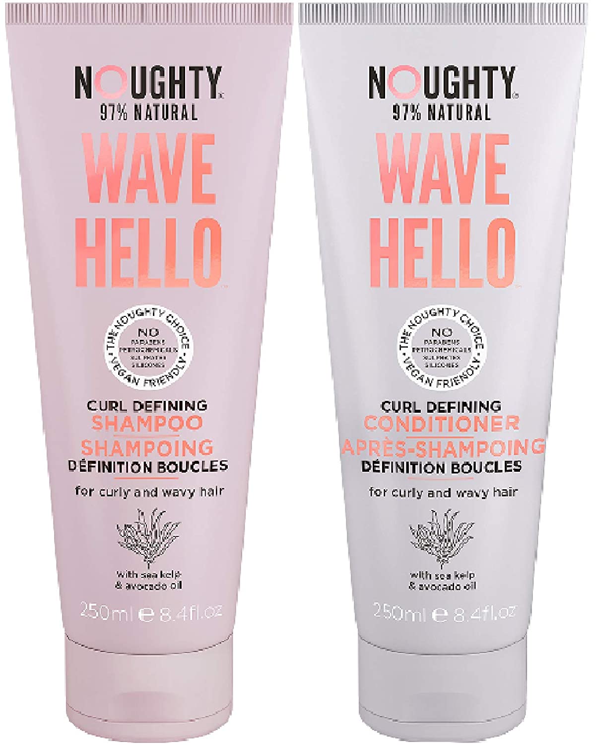 Noughty Wave Hello Curl Defining Shampoo x 250 ml & Noughty Wave Hello Curl Defining Conditioner x 250 ml