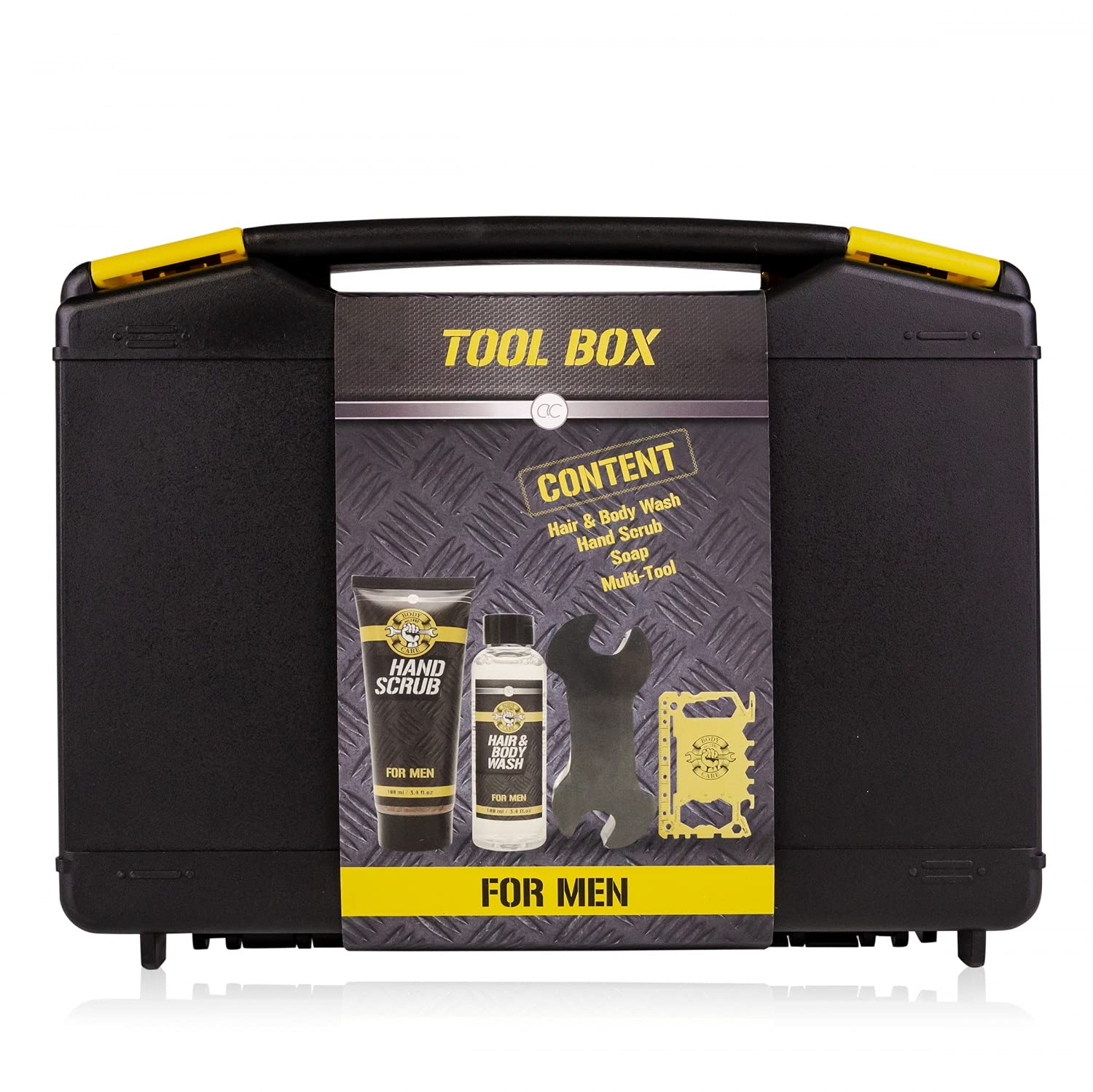 Accentra \"Toolbox\" Bath Set Gift Box as Tool Box Fragrance Musk, gelb ‎schwarz