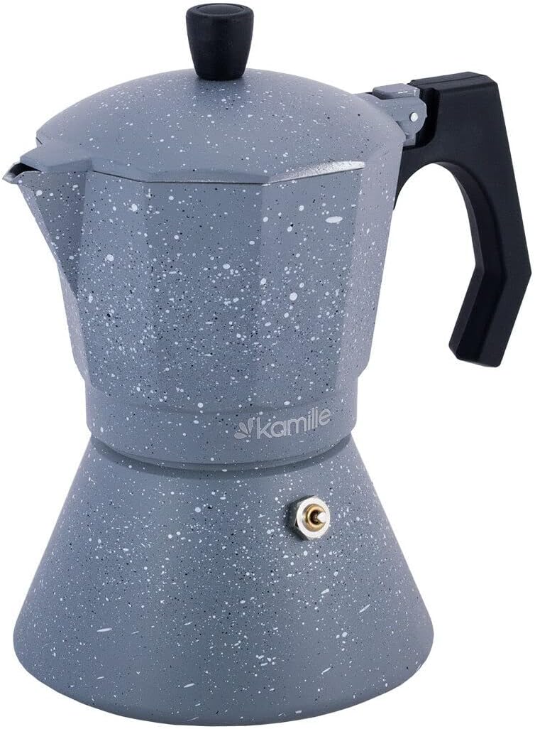 4BIG.fun Coffee Maker 300 ml Inductive Espresso Machine for Stove Top Espresso Pot Aluminum Mocha Pot Camping Espresso Maker Mocha Pot 6 Cups Espresso Coffee