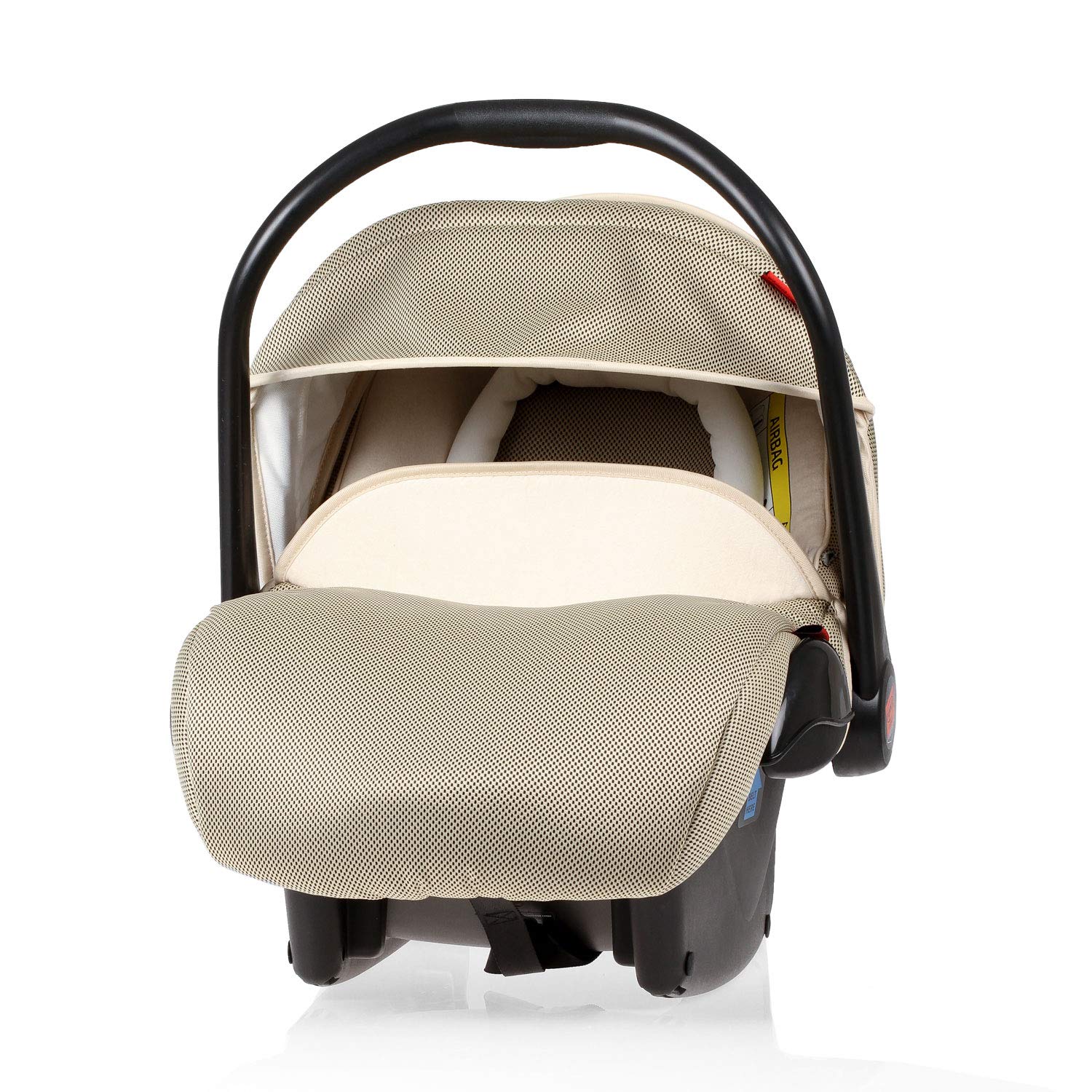 HEYNER® Reboarder Baby Car Seat Reverse Facing 0 to 13 kg Birth to 13 Months 40 cm to 95 cm (Beige)