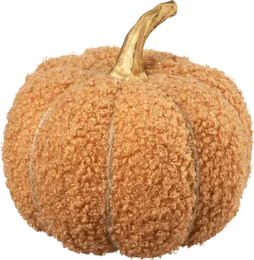 Decorate & Furnish Fabric pumpkin teddy fur, beige, 1 pc