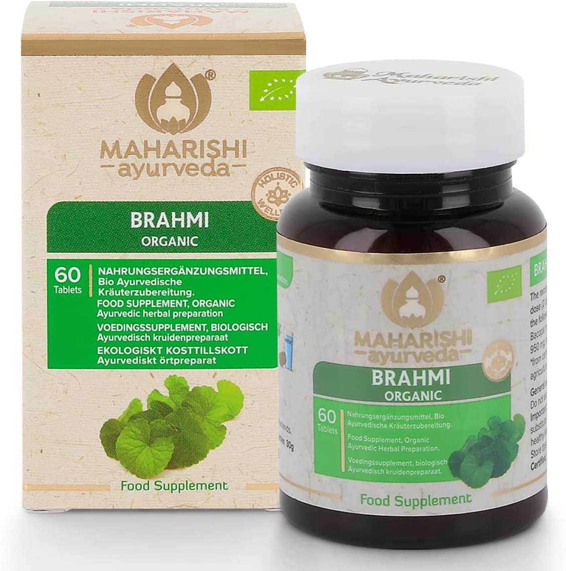 Maharishi Ayurveda Brahmi 60 Tablets / 30g - Controlled Organic