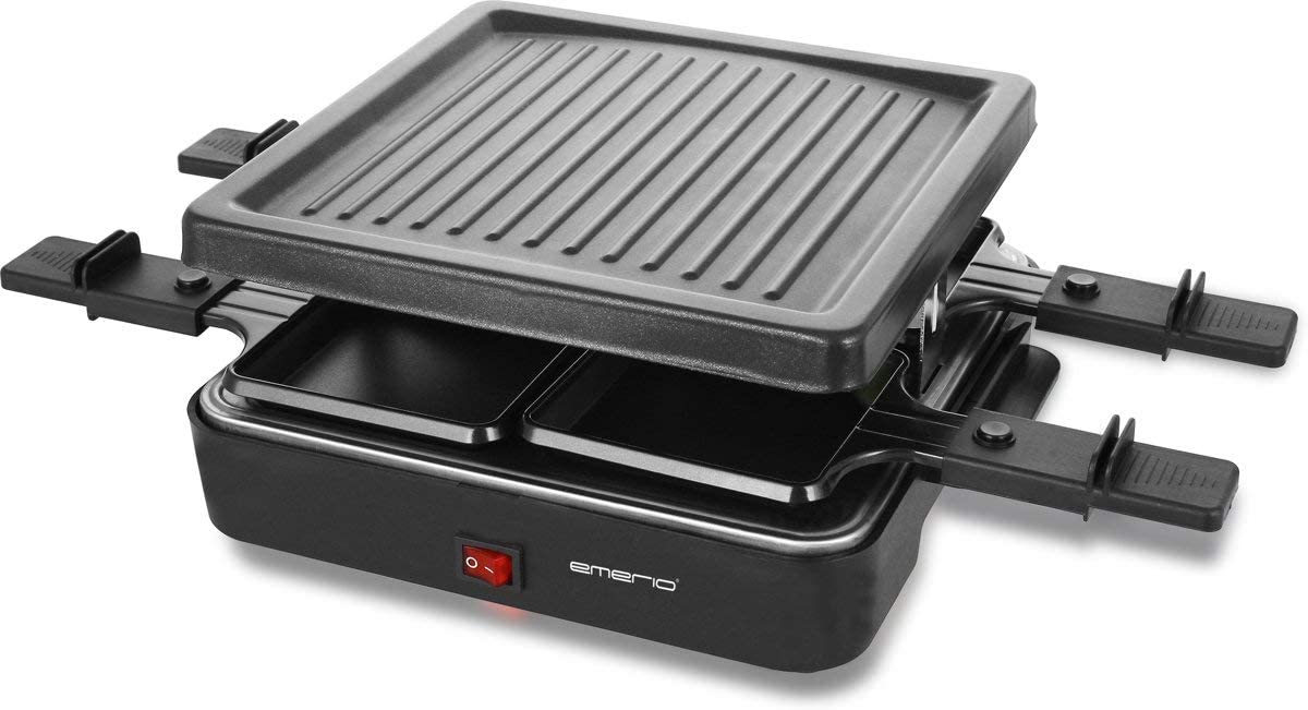 Emerio raclettrill, 4 pans, grill plate non-stick (RG-1220656)