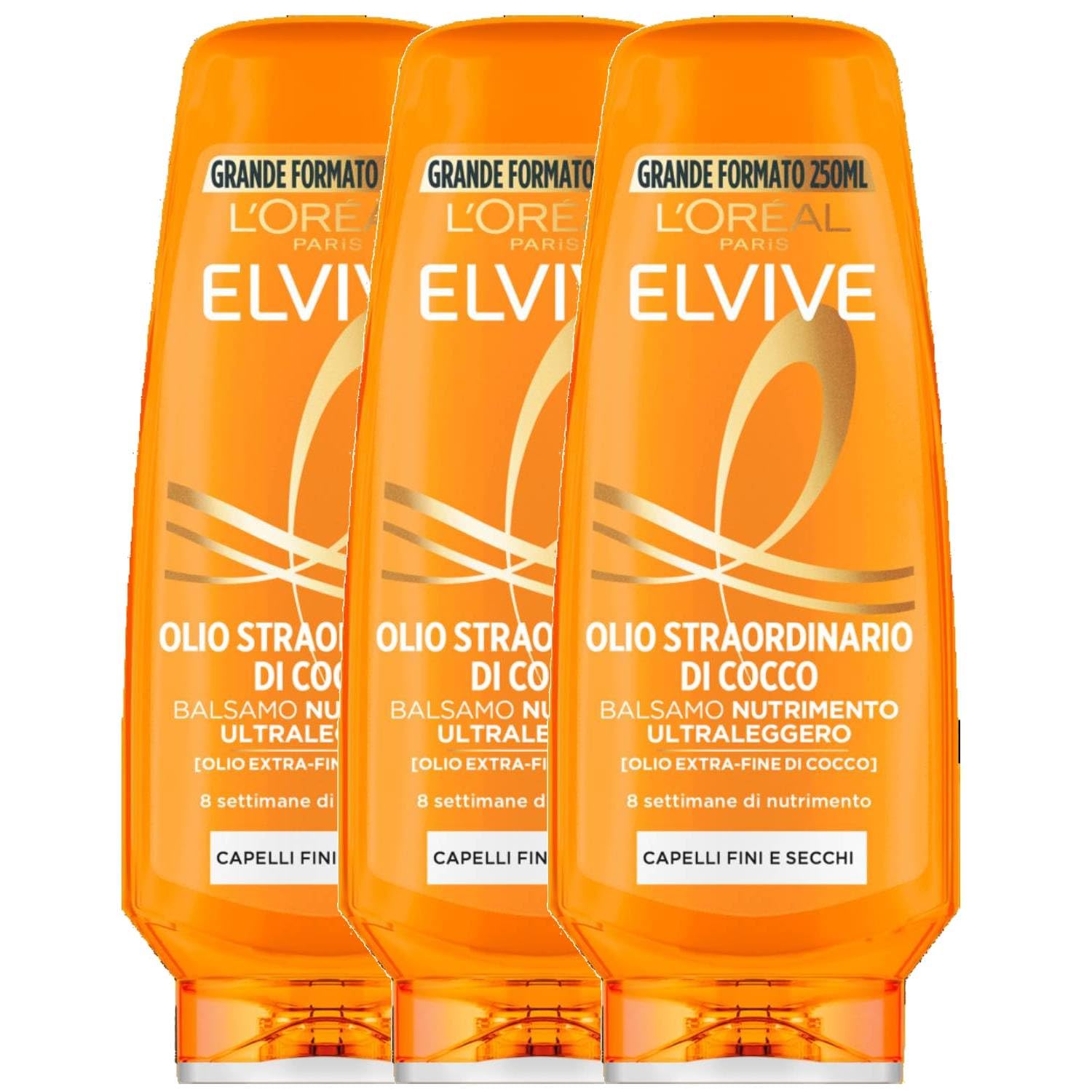 L\'oreal Paris Elvive Hair Care Shampoo and Conditioner (Ultralight Conditioner, 250ml (Pack of 3))
