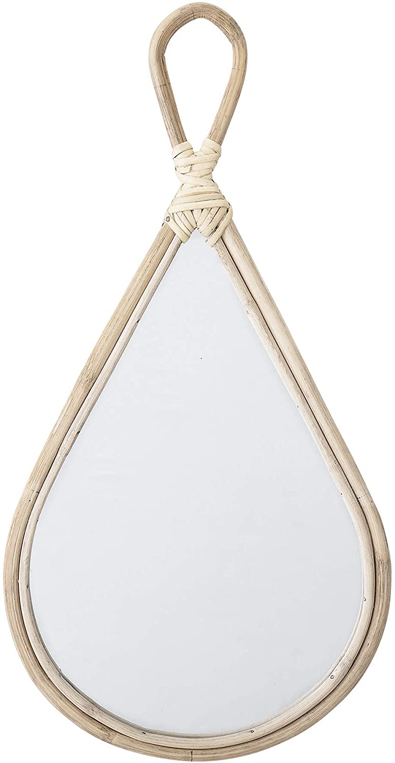 Bloomingville Wall Mirror Glass / Bamboo Height 55 X Width 28 Cm