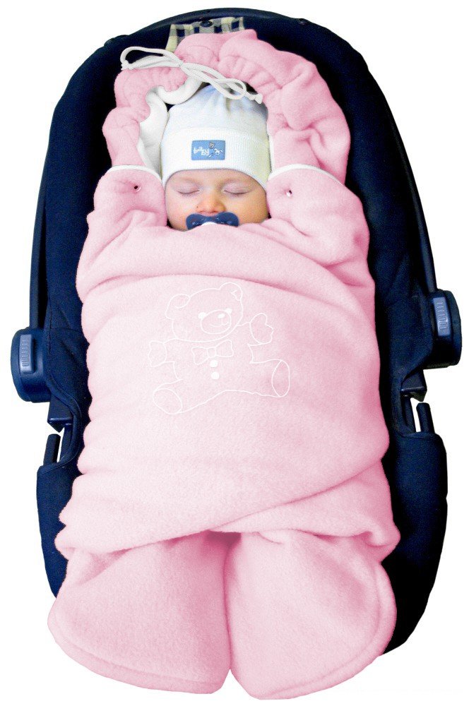 ByBoom Original With Bears Baby Winter Swaddling Blanket, Universal, For Baby Seat, Car Seat Such As Maxi-Cosi, Römer, For Pram, Pushchair or Baby Bed