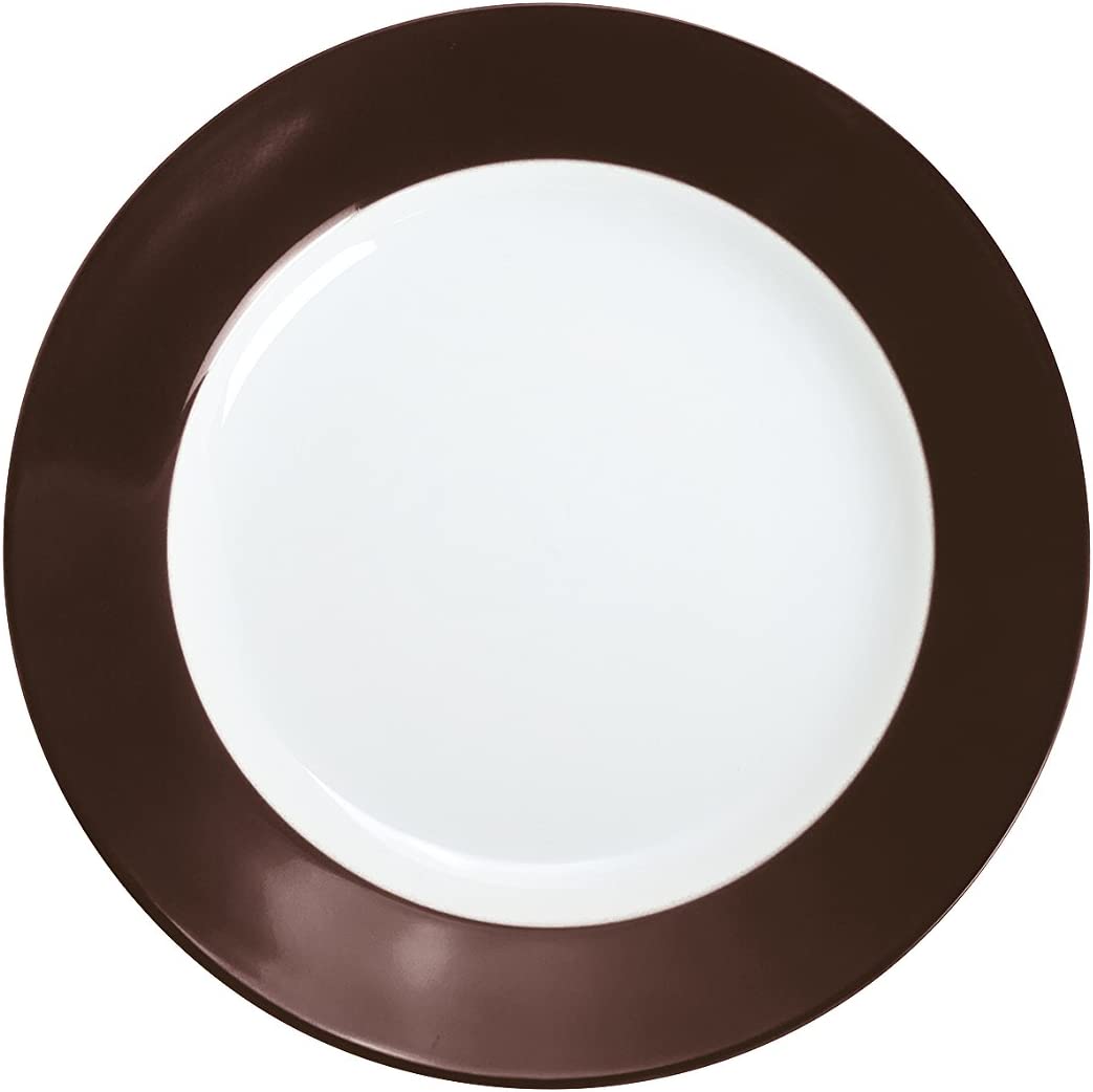 Pronto Breakfast Plate [Set of 6] Colour: Chocolate Brown